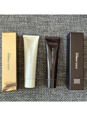 Dolce & Gabbana The One Gold Bath & Body Set of 2 Miniatures New Authentic